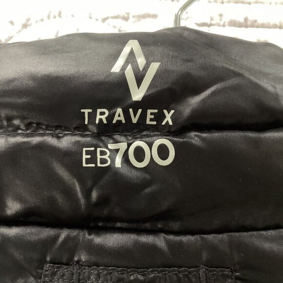 Eddie Bauer Travex EB700 Puffer Down Vest Women's Small Black Full Zip Packable - Picture 4 of 12